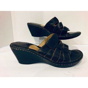 Born Brown Shoes Sandals Heels Size 9 Euro 41.5